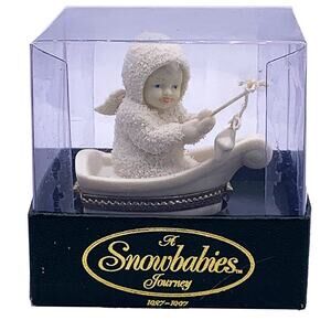 Department 56 Snowbabies Journey ROCK-A-BYE BABY Hinged Box (68848) in Box